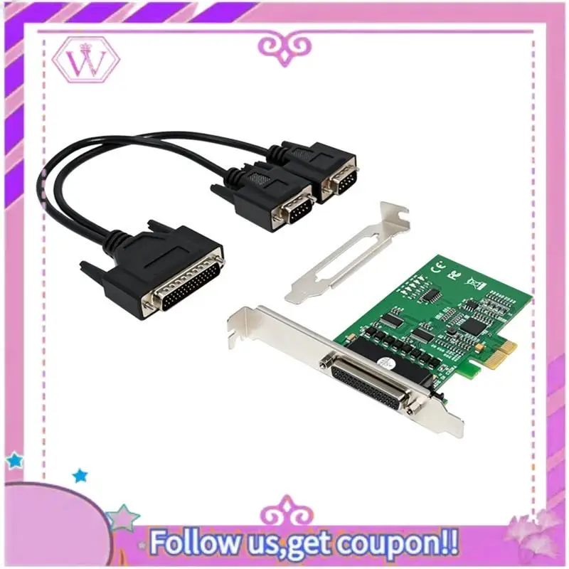 

Карта адаптера последовательных портов PCIE RS232 Карта контроллера ввода-вывода Pcie X1 Карта Pcie 2.0 Gen1 Чипсет PCI Express XR17V352