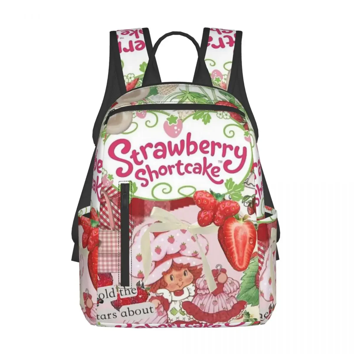 

Like Strawberry ShortCake Backpack Daypack Large Capacity Boys Girls BookBag School Bag Shoulder Bags for Men Women
