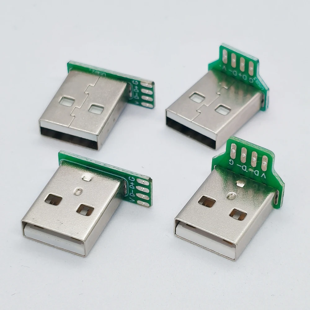 5 Stück USB 2.0 Micro-USB Typ-C Adapter Oben Unten Links Rechts Gerader Kopf DIY Benutzerdefinierter L-förmiger Winkel 90 Grad Schnittstelle Stecker Buchse – Detail 4