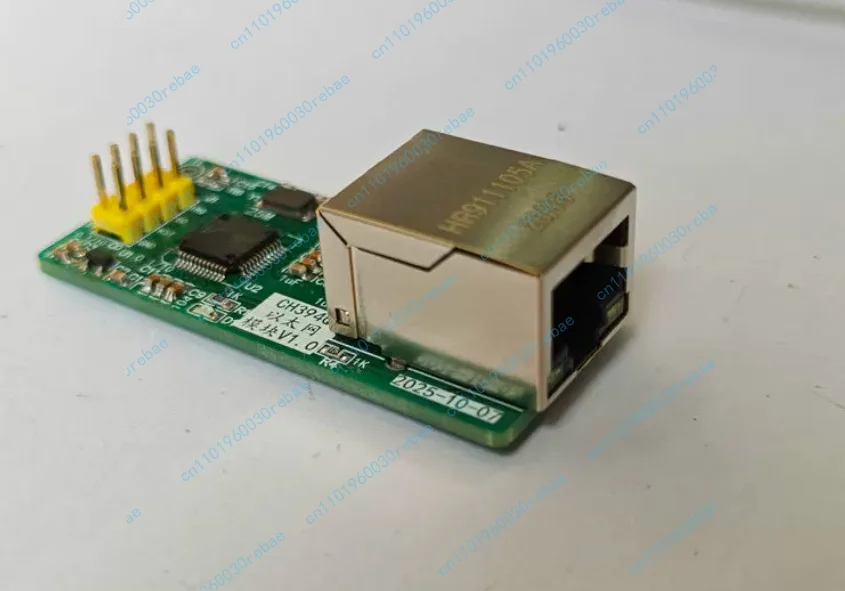 Accessories 1pcs ch394q module ethernet network development board tcp/ip protocol stack spi interface 10m/100m adaptive