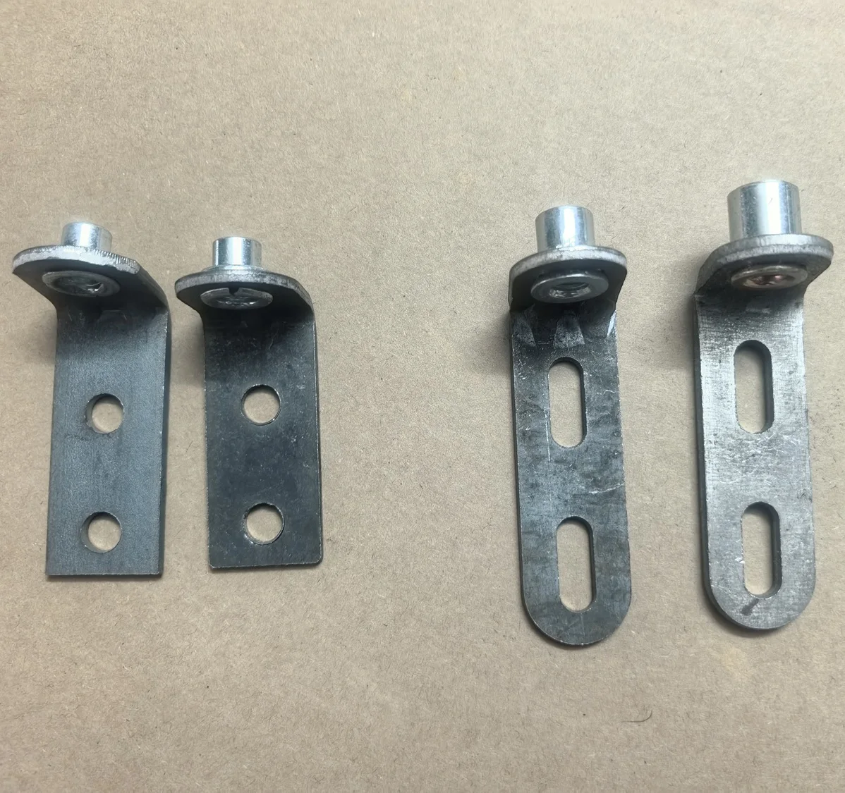 4Pcs Chair Handrest L Shaped Bracket M6 M8 Threaded Nut Furniture Hardware Fittings