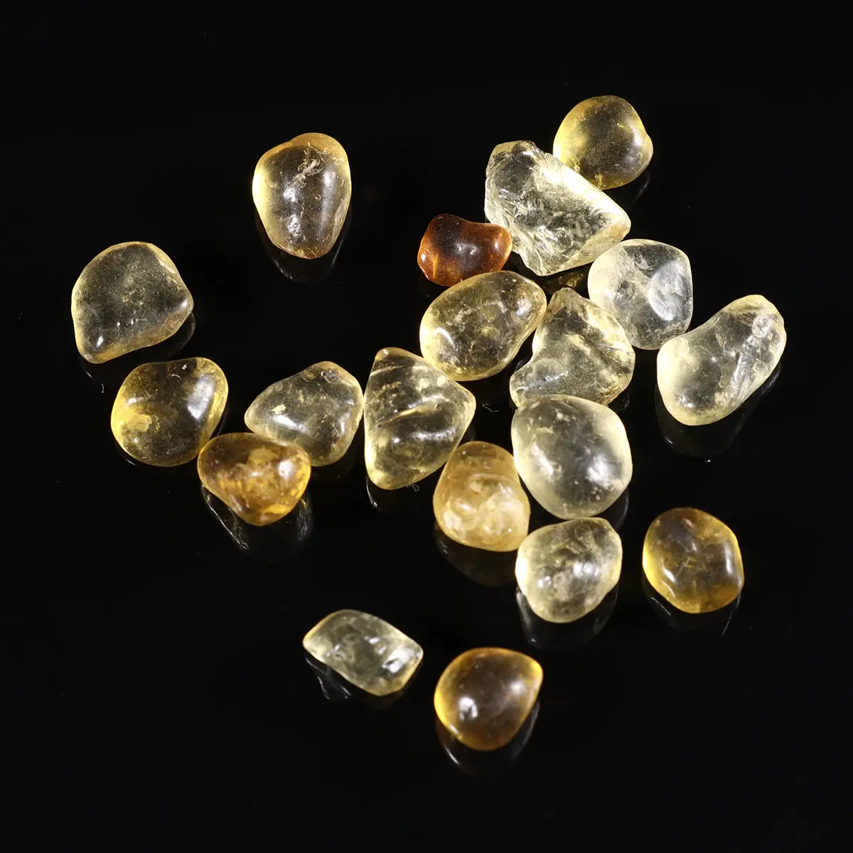 

500 г цветного стеклянного гравия для декора аквариума, премиум-класса, для дома, сада, DIY, декоративные стеклянные камни, янтарные, 5-9 мм