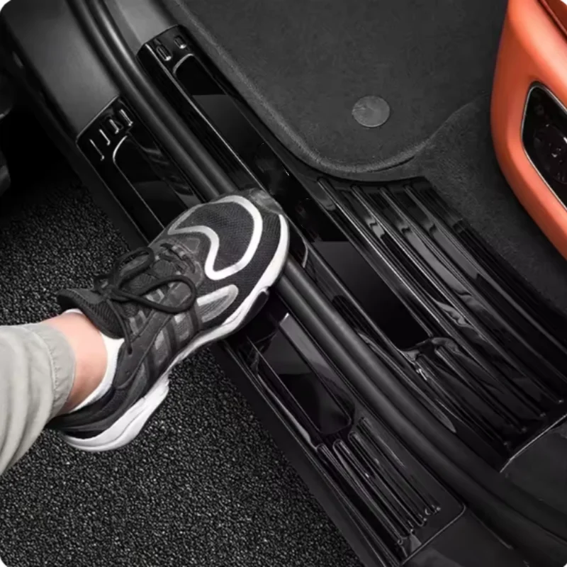 

For LEADING IDEAL Li Lixiang L9 2022 - 2024 Door Sill Scuff Plate Guard Stainless Steel Kick Pedal Threshold Sticker