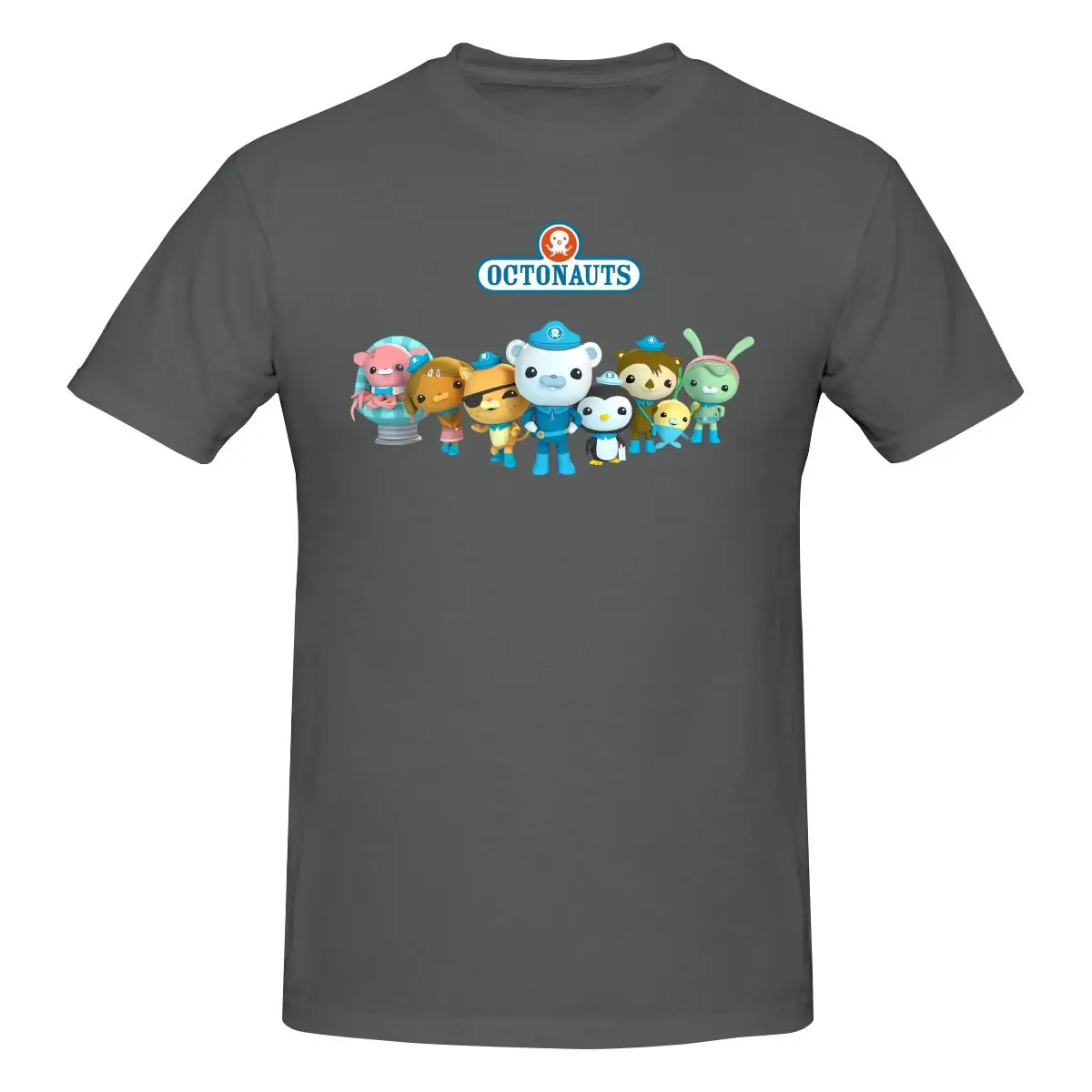 Funny Kid Kwazii Octonauts Characters Men's T-shirt Printed Tops are loose and slim fit Women's T-shirts