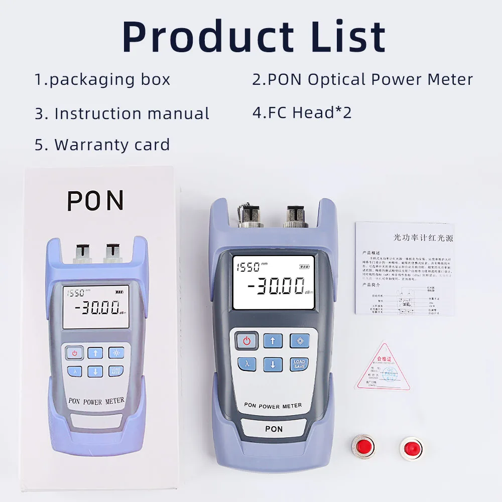 Imagem -05 - Medidor de Potência Óptica de Fibra Saixian Alta Precisão Porta Apc Upc Opcional Fttx Ont Olt 1310 1490 1550nm