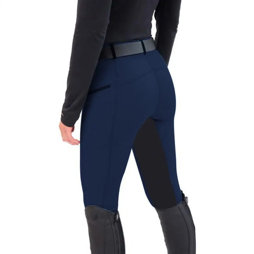 Comfortable Fit Equestrian Bottoms Equestrian Horse Riding Pants for Women with High Waist Color Matching Patchwork