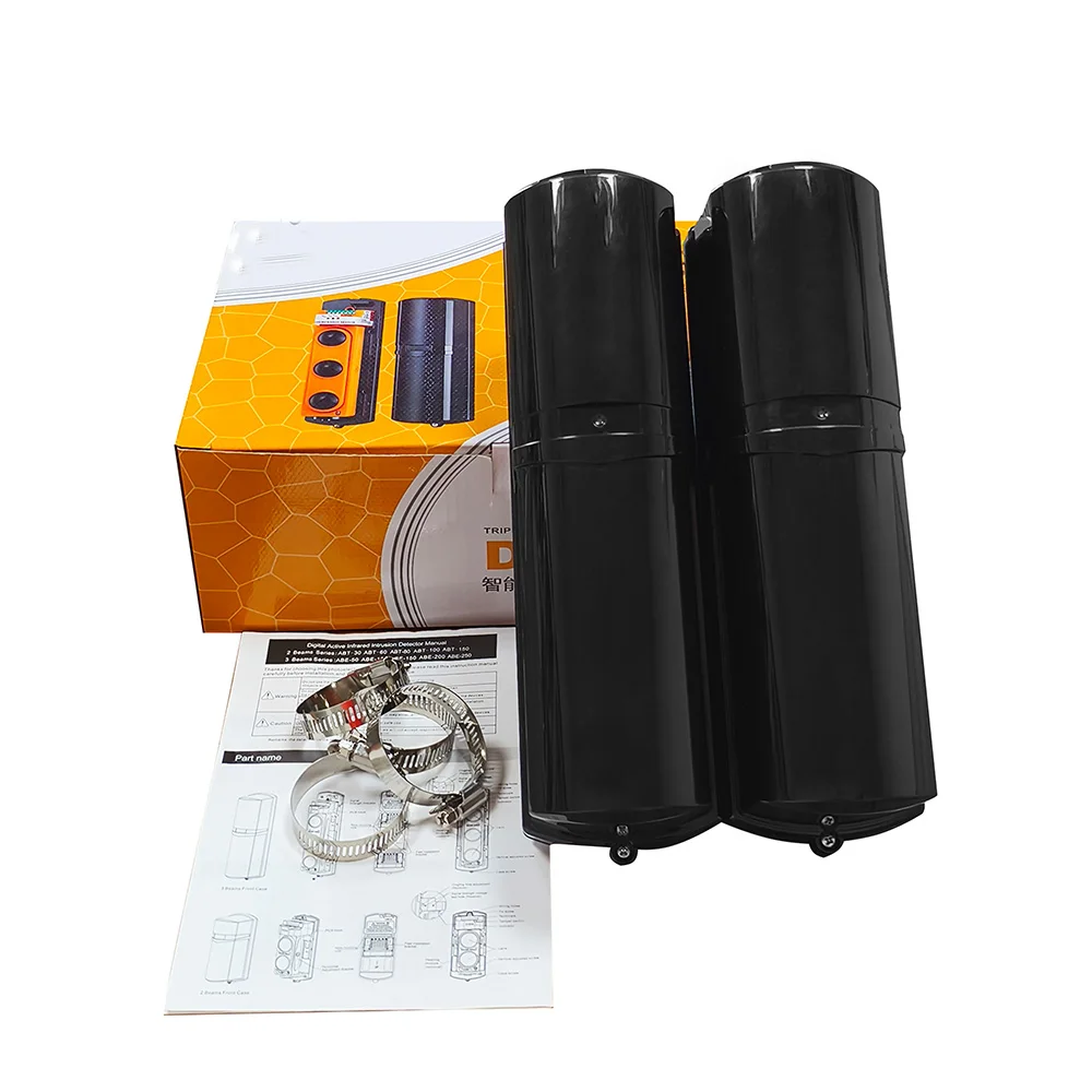 250m Outdoor Home Security Alarm Safety Triple Beams Sensor Photoelectric Infrared Detector Door for Perimeter Security