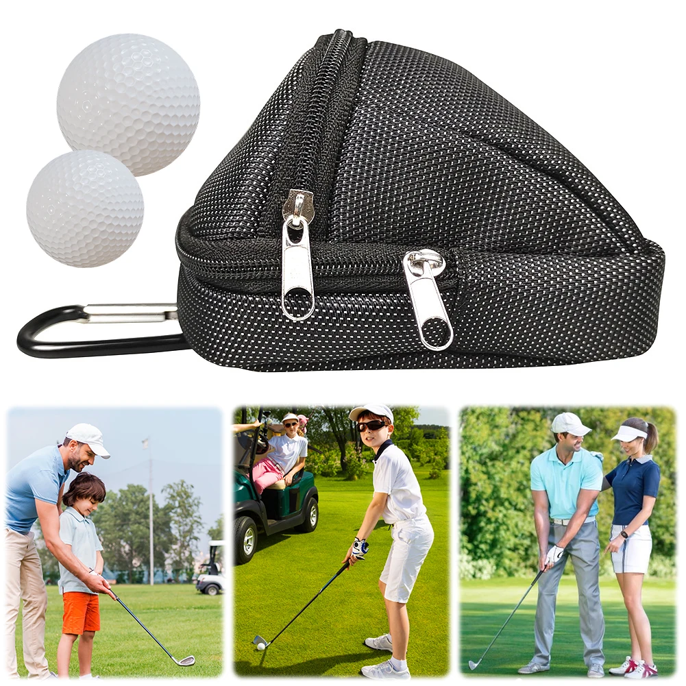 Mini Golf Ball Waist Bag Waterproof Mini Park Golf Ball Bag Can Hold 6 Golf Balls Golf Ball Pocket Fanny Pack Golf Accessories