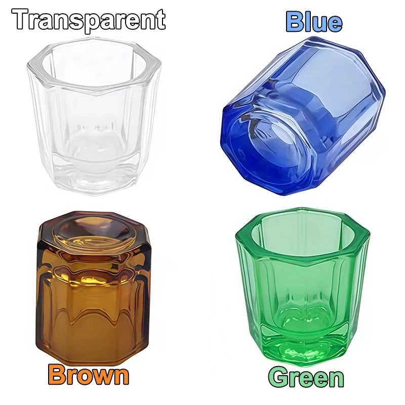 Octagonal Cup Adhesive Powder Glass Mixing Bowl Octagonal Self-Curing Cup High-Temperature Sterilization Dental Lab Materials