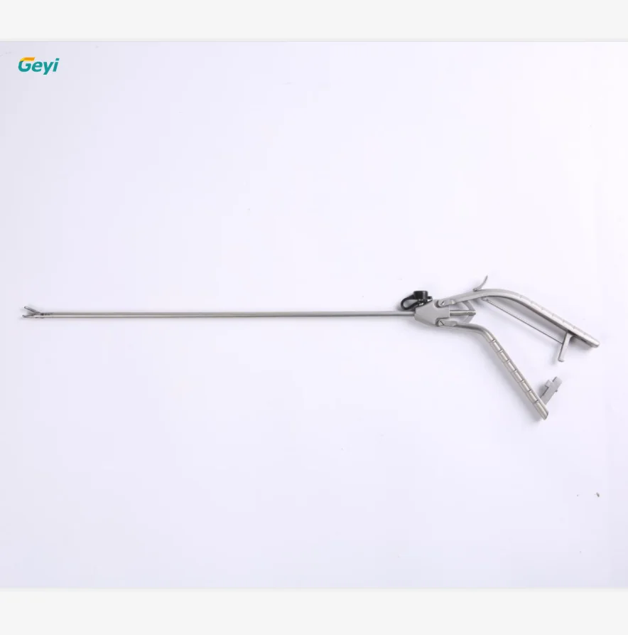 Geyi Surgical 5mm Reusable Gun-Shaped Needle Holder Forceps Laparoscopic Instrument