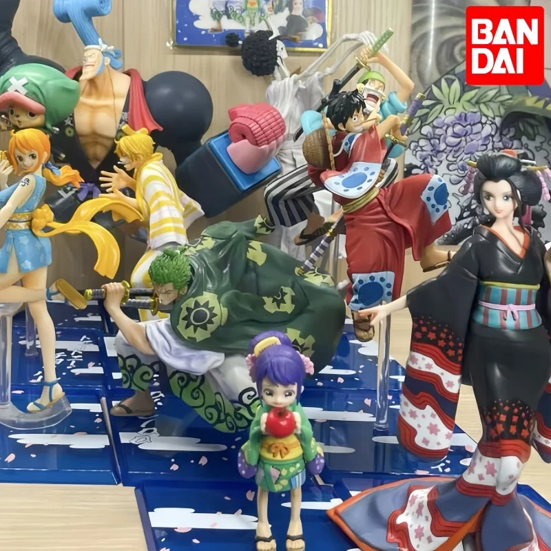 

Новинка Оригинальная фигурка Bandai фигурка Zero One Piece Аниме Фигурка ВАО Луффи Зоро сандзи нами сссоп Коллекционная модель игрушка подарок