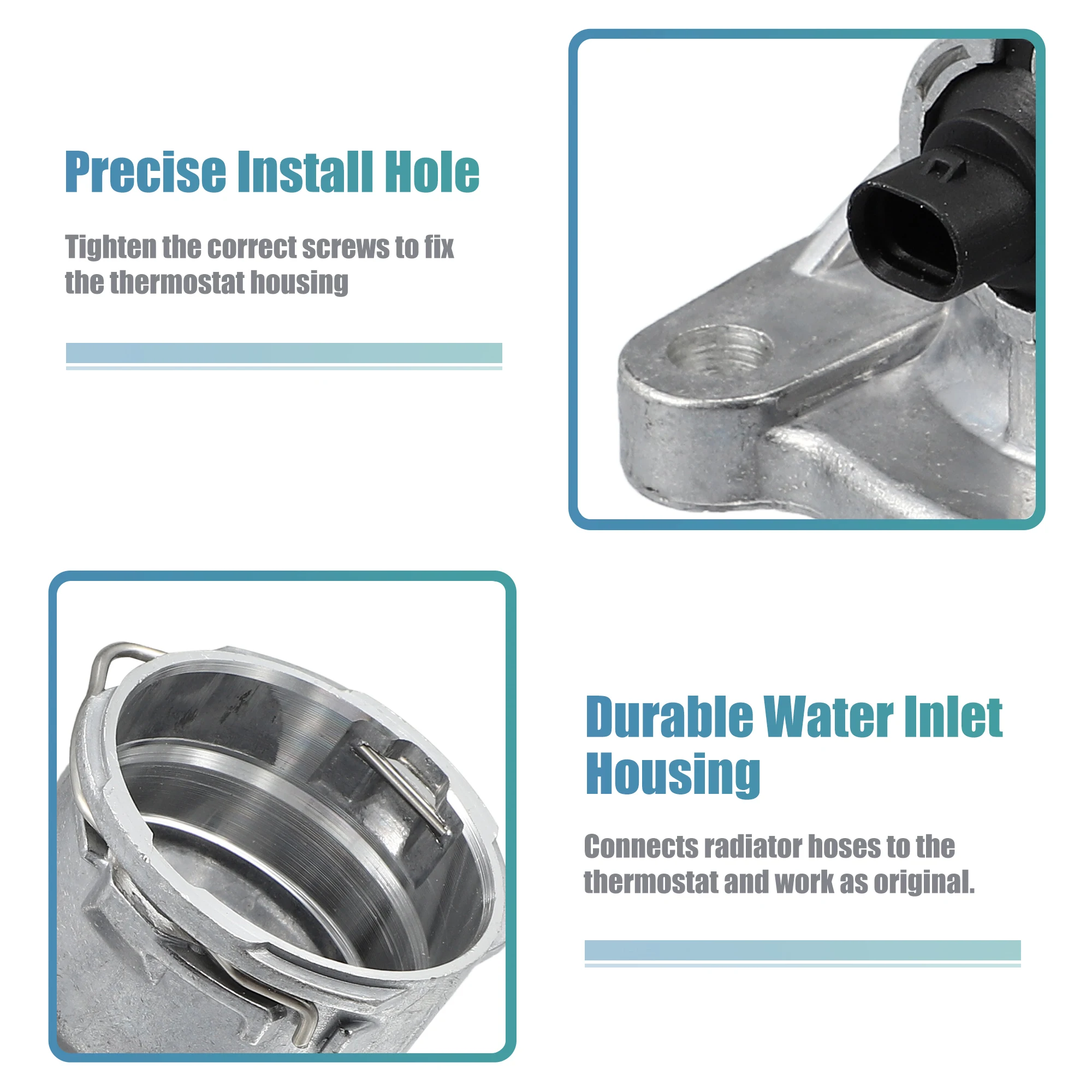 X Autohaux 2722000115 مجموعة مبيت منظم حرارة مبرد المحرك لمرسيدس بنز