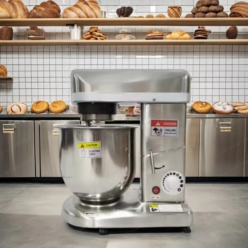 3-in-1 Electric Desktop 7L Stand Mixer, for Restaurant Food Shop, Core Motor shop Component, Grain Product Making, New Condition