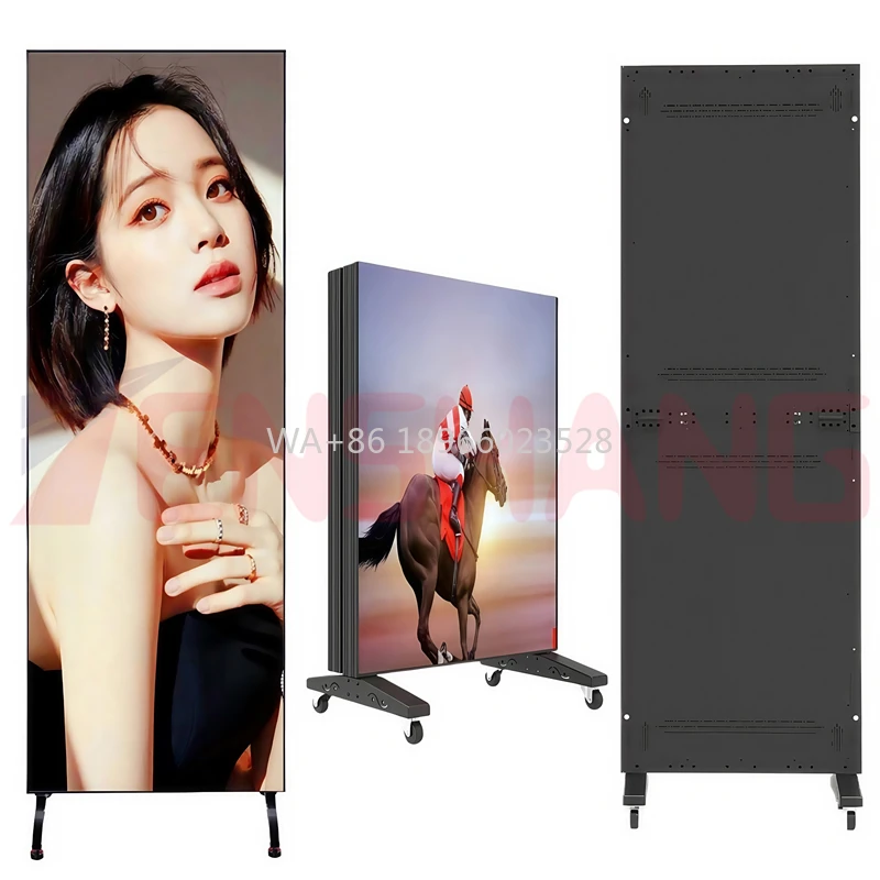 

Портативное бесшовное соединение P2.5 P1.86 Gob Складная светодиодная рекламная вывеска ТВ-экран Настенный видеоплакат Светодиодные панели дисплея