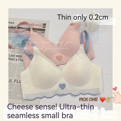 Push Up Bra Seamless Bras for girl Invisible Sexy Lingerie No Steel Ring Soft Support Bra Student underwear