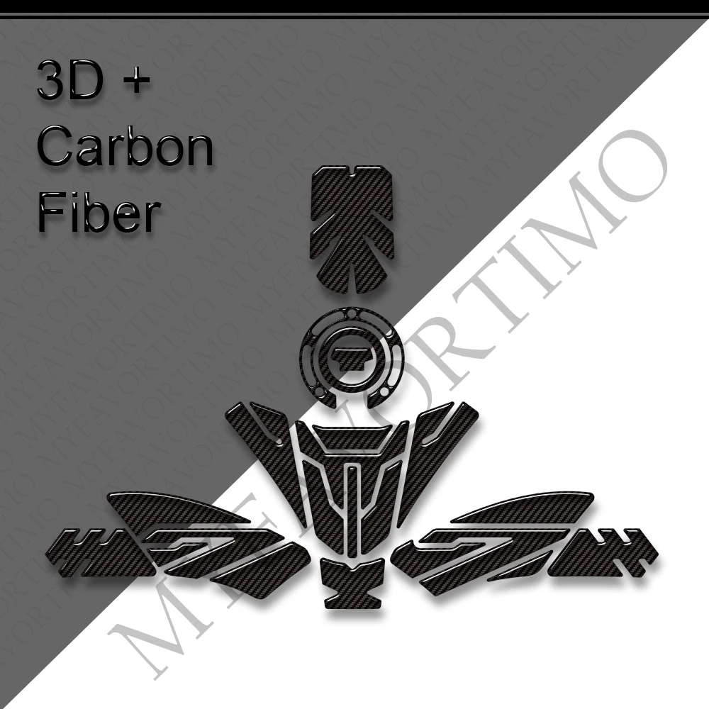 For Yamaha YZF-R7 YZFR7 YZF R7 Tank Pad Cap Grips Gas Fuel Kit Knee Stickers Decals 3D Carbon Fiber Fairing Fender 2026
