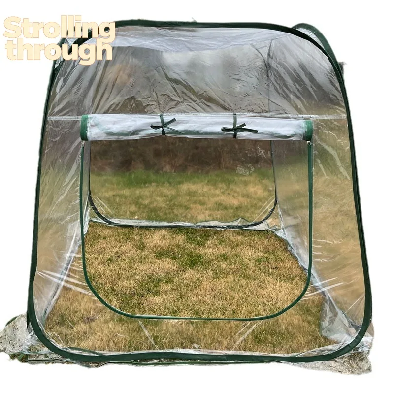 

Складная прозрачная мини-теплица из ПВХ, защита от насекомых, для суккулентов и растений