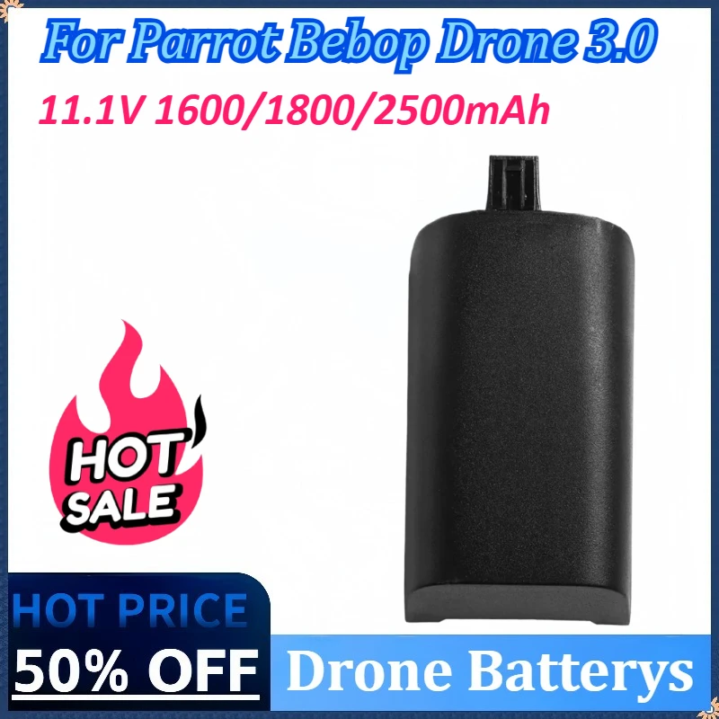 

New Upgraded Lipo Battery 11.1V 1600/1800/2500mAh Outdoor Drone Backup Replacement Battery for Parrot Bebop Drone 3.0 Helicopter