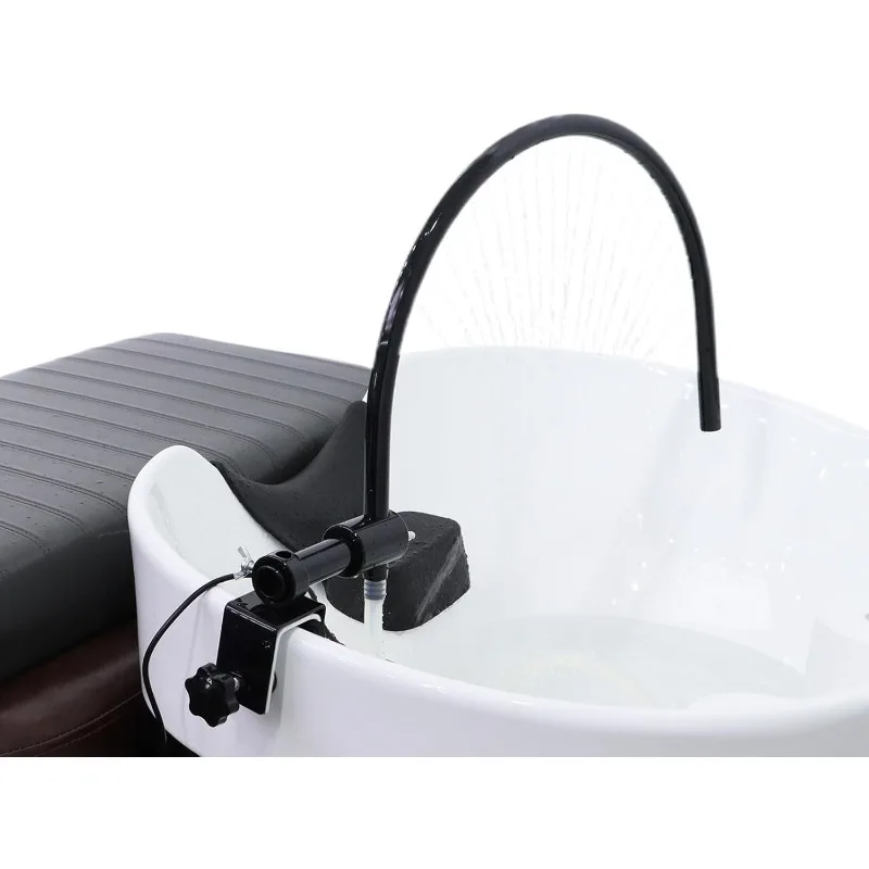 

Portable Head Spa Shower with Pump Adjustable Water Pressure for Salon Spa Beauty Hair Care BLACK