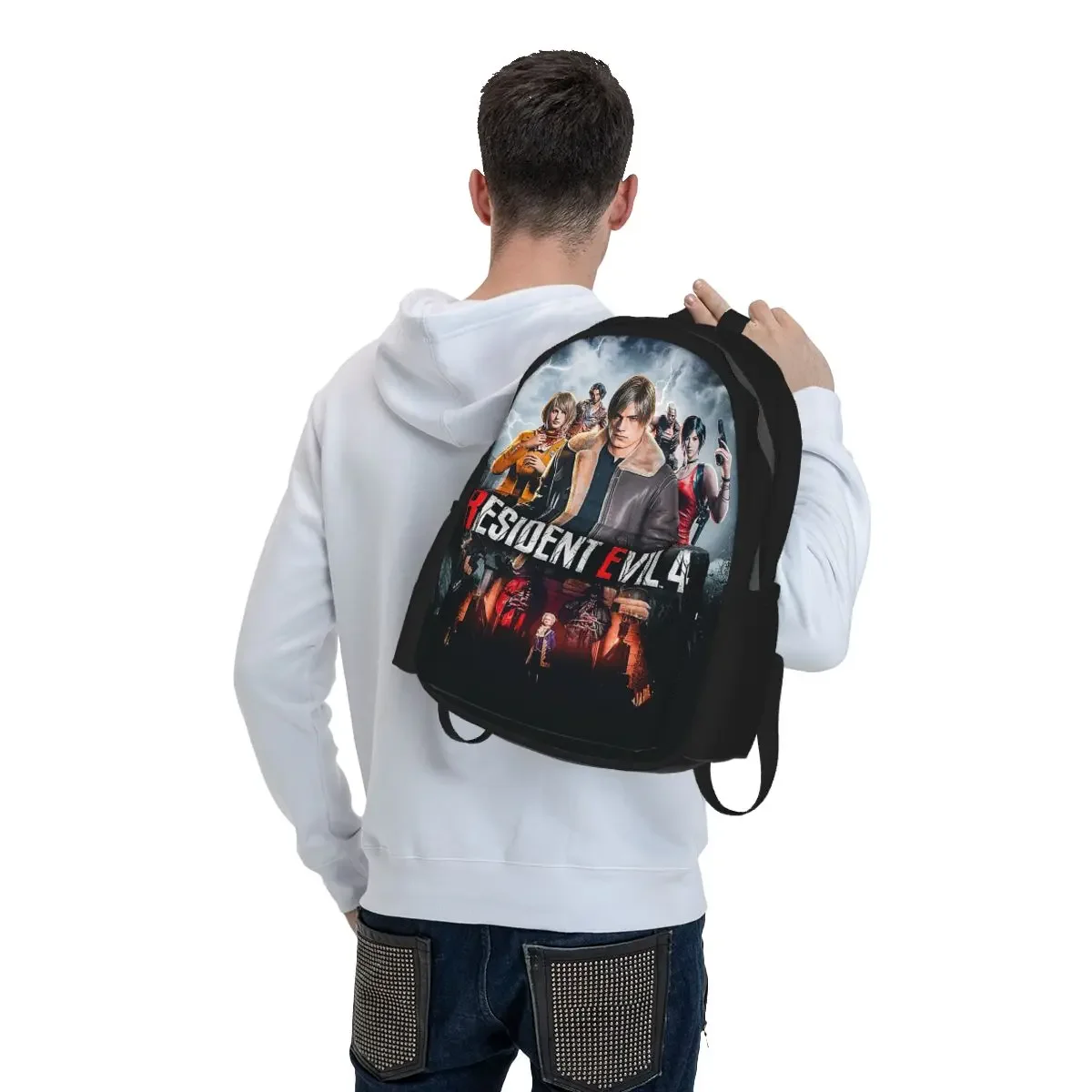 Resident Evils 4 Funny Games RE4 Backpack Boys Girls BookBag Children School Bag Computer Shoulder Bags for Men Women view 2