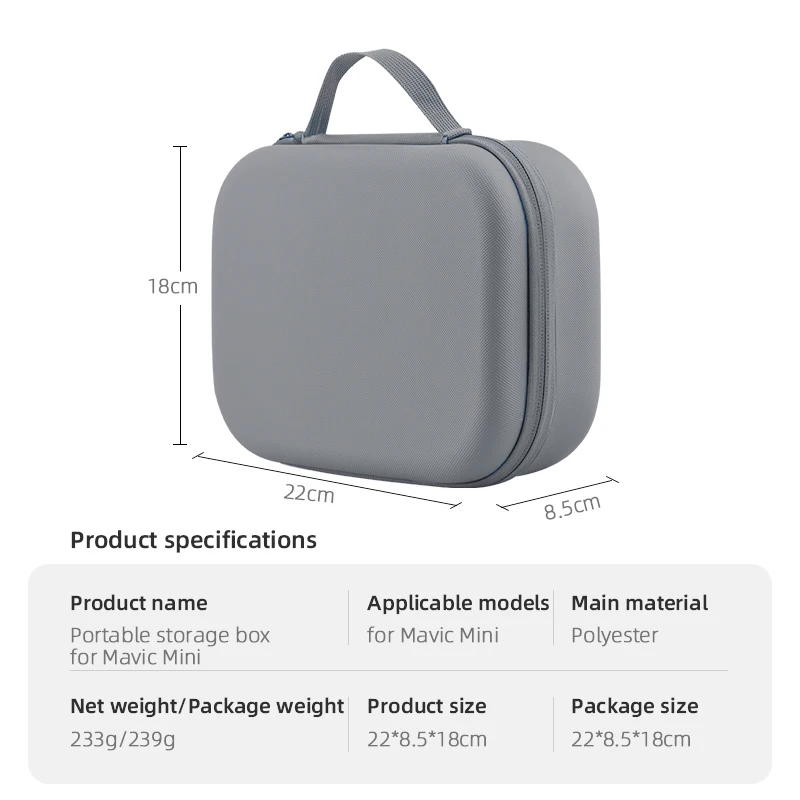 2 In1 Membawa Case untuk DJI Mavic Mini Drone Tas Penyimpanan Shockproof Travel Pelindung Portabel Tas untuk Mavic Mini Aksesoris