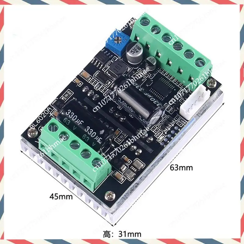 -A21Z BLDC Motor Driver 500W High Power 6-60V 20A Hall Brushless Speed Control For PWM Three-Phase Motor Drive Module