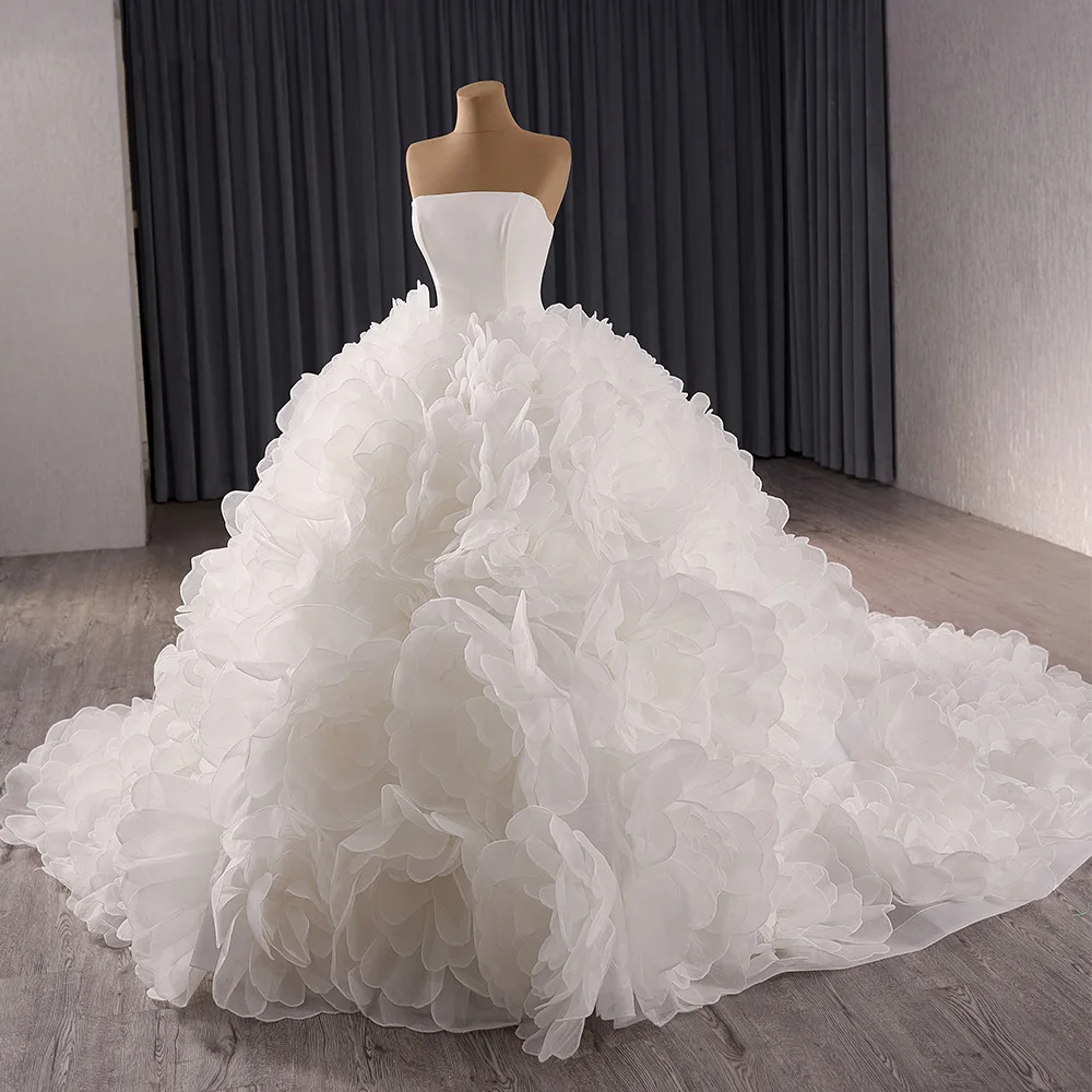 white christmas dresses Bridal Ball Gown L main image 1