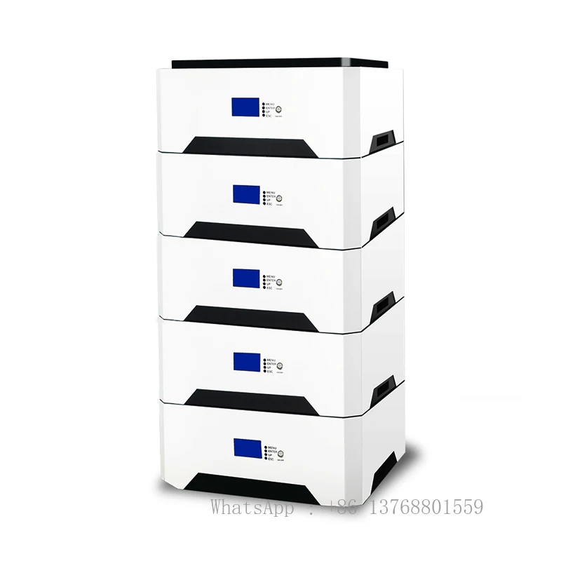 Stackable Lithium Battery 5KWH 10KWH 15KWH 20KWH LiFePO4 Solar Energy Storage For Home Use