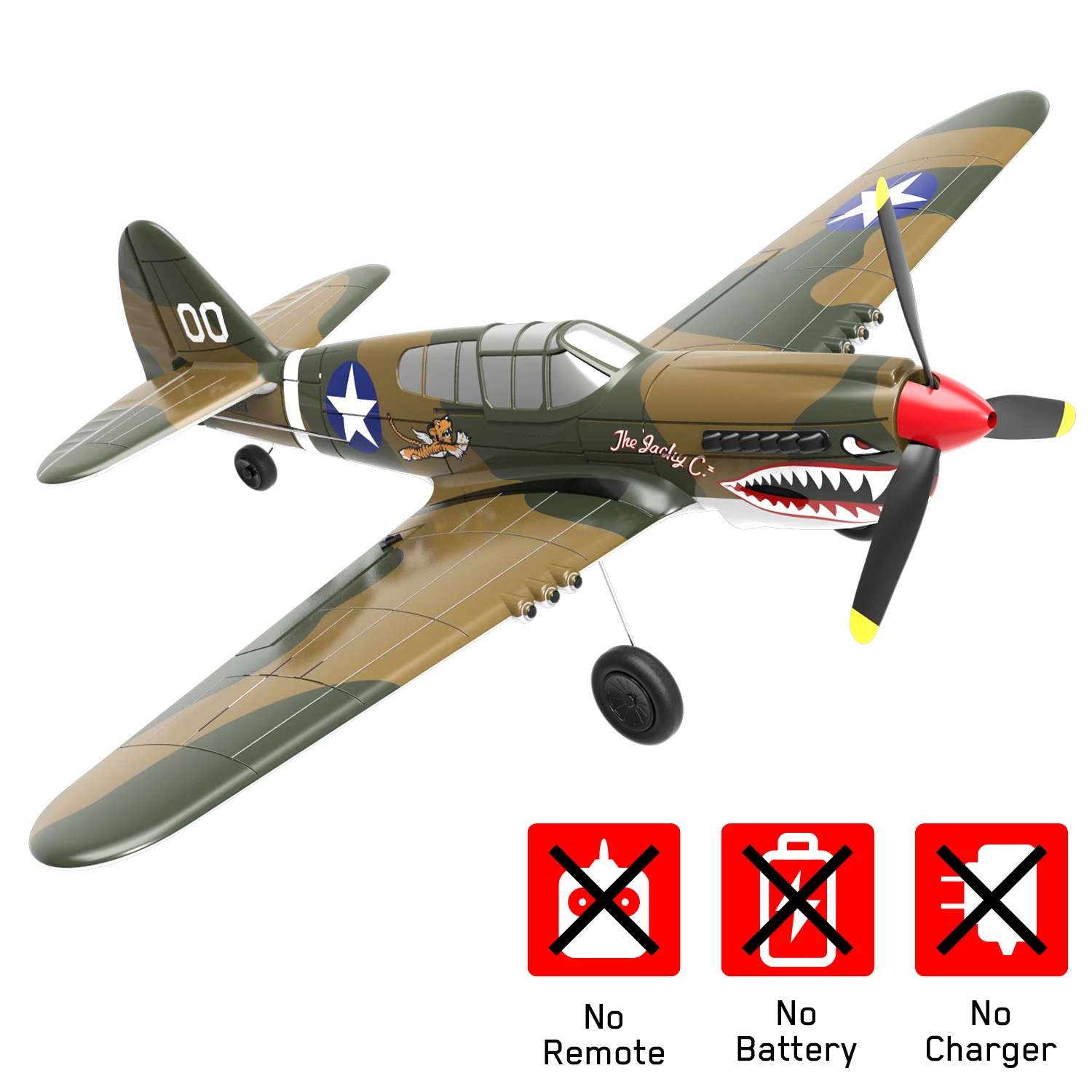 EPP 400mm P51D Mustang /BF109/P40/Zero PNP Plane 2.4G 4-CH 6-Axis One-key Aerobatic RC Warbird Mini Plane