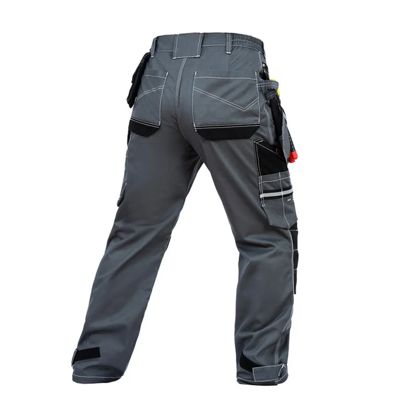 100% Cotton Working Cargo Pants with Detachable Pockets Working Pants Men Workwear Cargo Trousers for Knee Pads