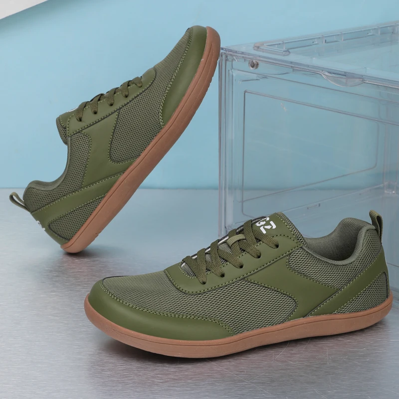 

Men and Women Walking Shoes Wide Toe Barefoot Shoes Minimalist Zero Drop Shoes Mesh Breathable Casual Fashion Non-Slip Sneakers