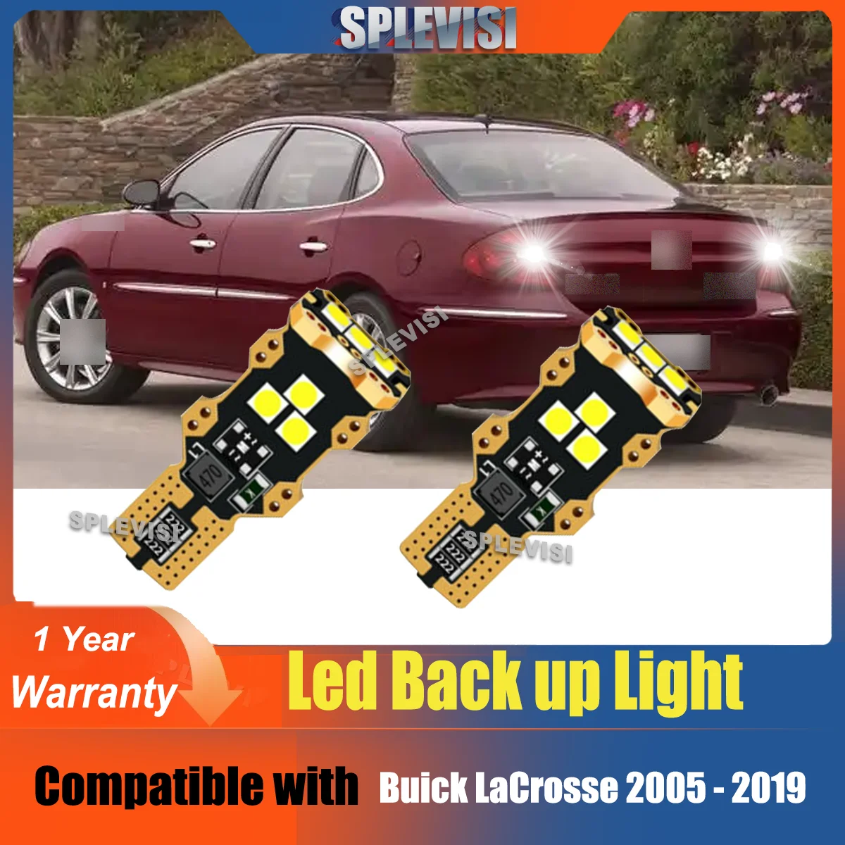 T15 Reverse Backup Light 12V Kit For Buick LaCrosse 2005 2006 2007 2008 2009 2010 2011 2012 2013 2014 2015 2016 2017 2018 2019