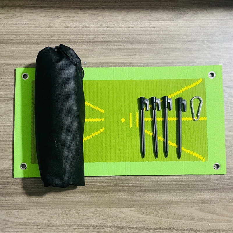 1 جديد كرة جولف حصيرة ممارسة سوينغ الوسادة داخلي/خارجي ضرب وسادة التدريب المعونة (4 مسامير + 1 زر)