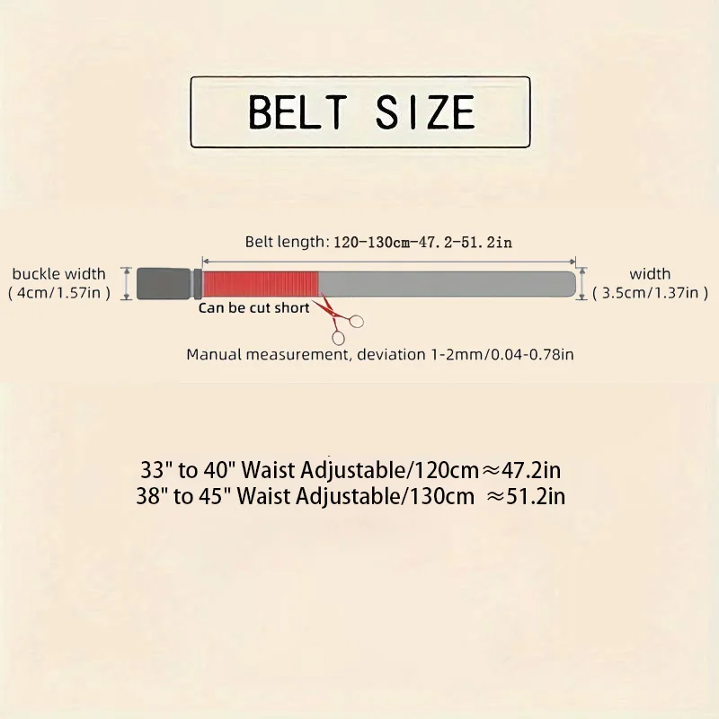 Genuine Leather Belt For Men Black Belt Suitable For Suits, Jeans, Perfect For All Daily Occasions, Formal Dress, Pants