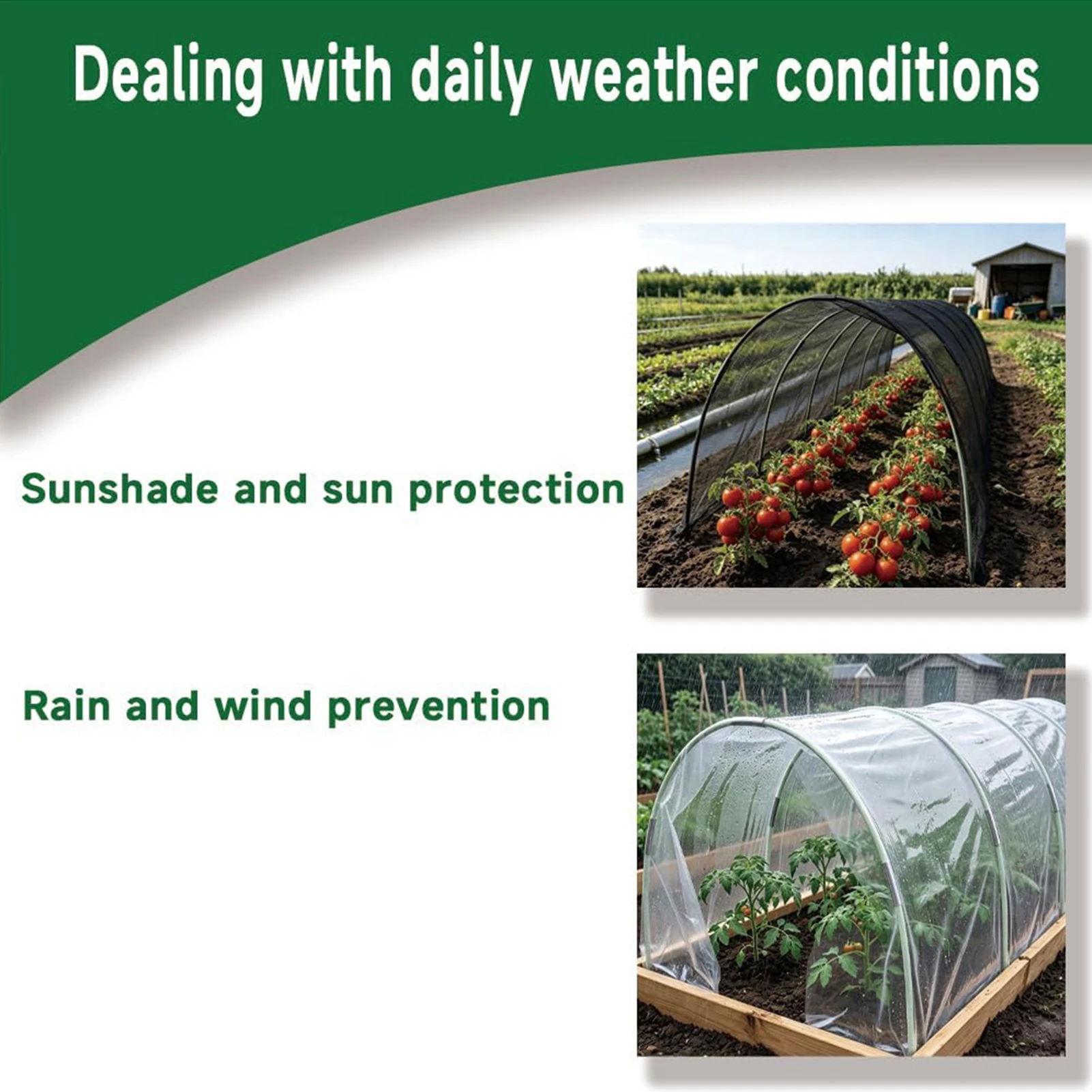 30pcs Garden Hoop Tunnel Kit Fiberglass Plant Support Stakes for Greenhouse Vegetable Beds Rust-Resistant Durable Gear