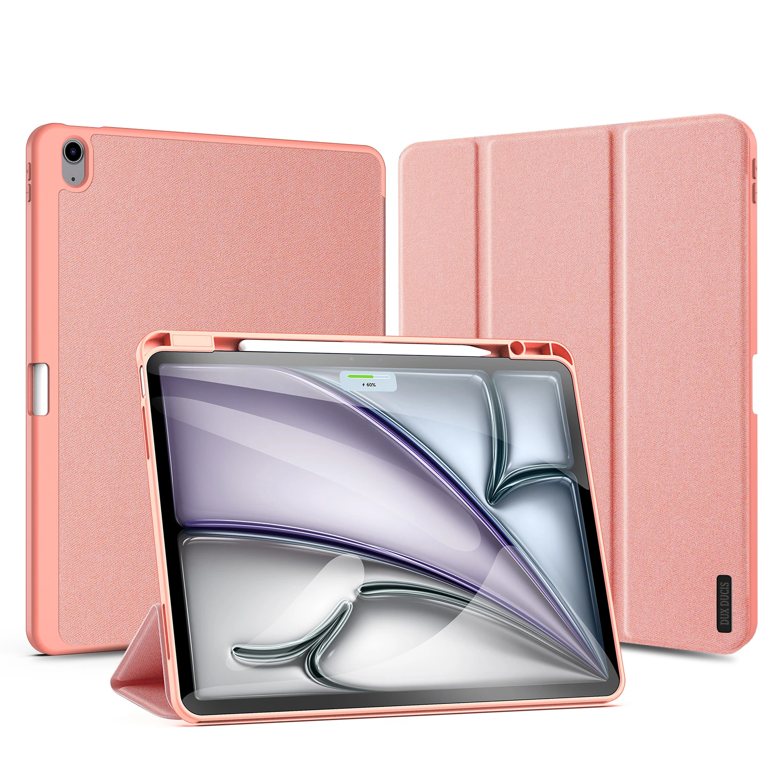 DUX DUCIS Trifold Stand Tablet Case voor iPad Pro 11 iPad Air 13 Mini 6/7 iPad 10/11 2025 met Stylus Penhouder & Auto Sleep Wake