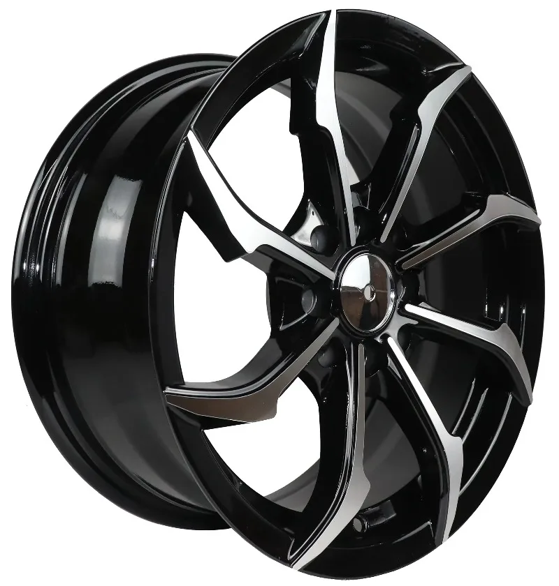 15x7.0J 8 Hole Black Machine Face Alloy Car Rims, PCD 100-114.3 ET35mm, Red Undercut Custom Wheels