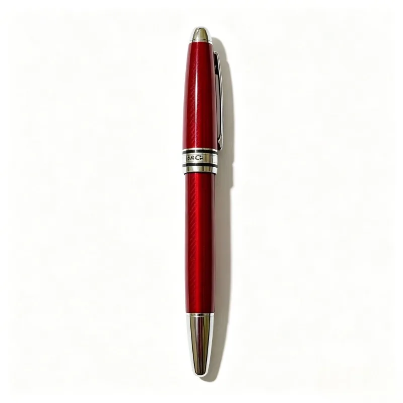 Stainless Steel Red METAL Fountain Pens Luxury 0.5F  BooKer. Cr  Fish Scale Long Knife1.0mm Business Signature Pen Stationery