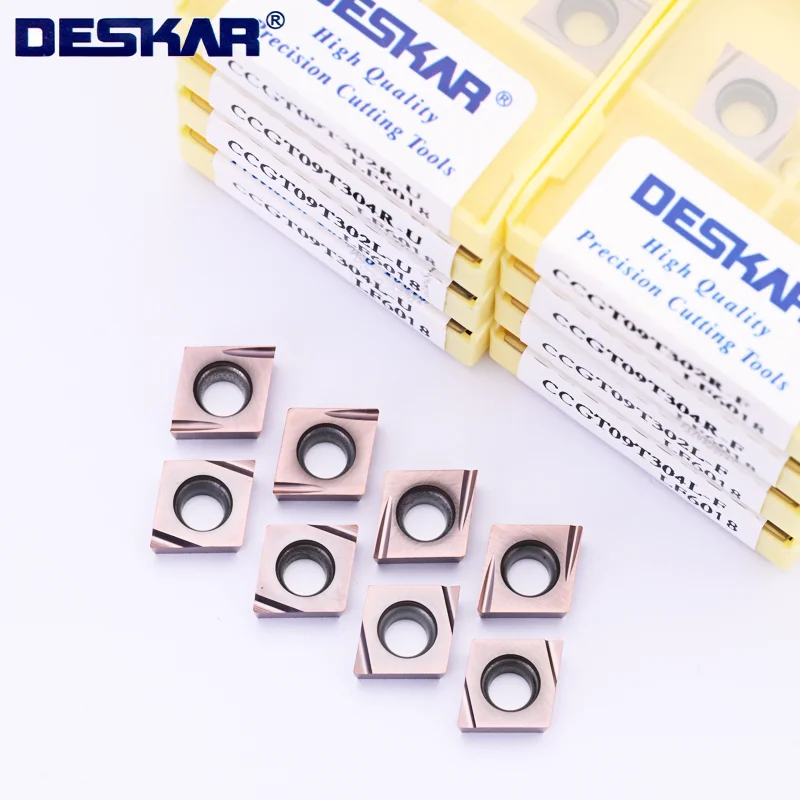 

DESKAR inserts CCGT09T302 CCGT09T304 R-U R-F L-U L-F CCGT LF6018 CNC lathe Precision boring insert turning tools