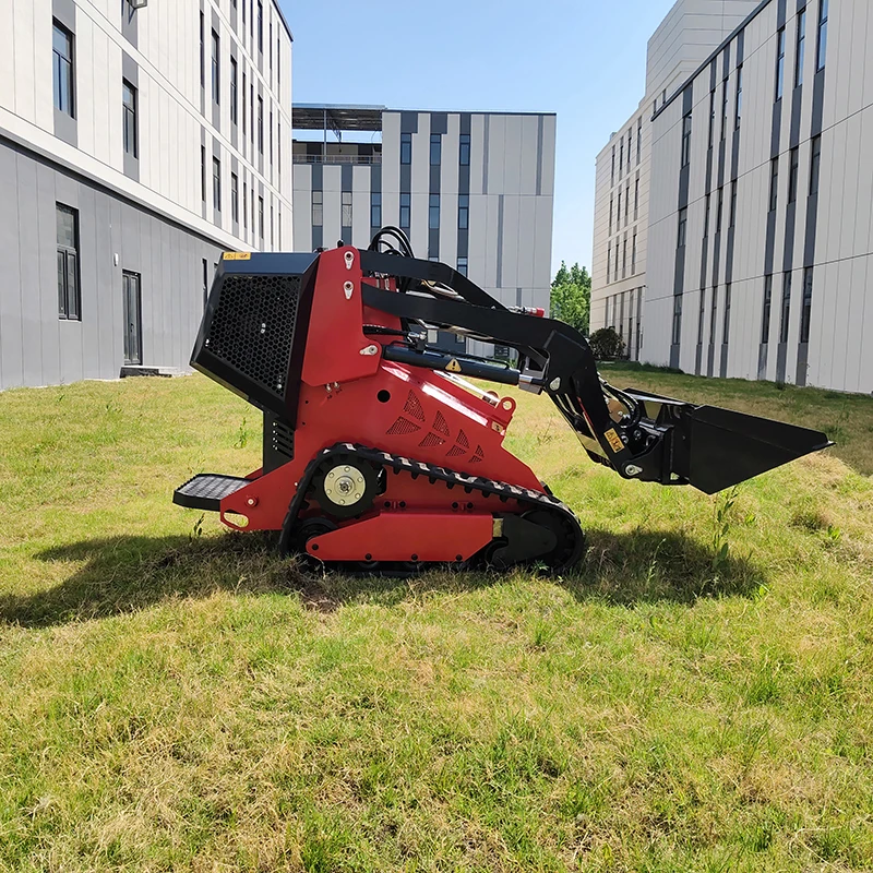 Pala compatta agricola Pala cingolata alimentata a diesel con secchio 4 in 1 per Ranch agricolo