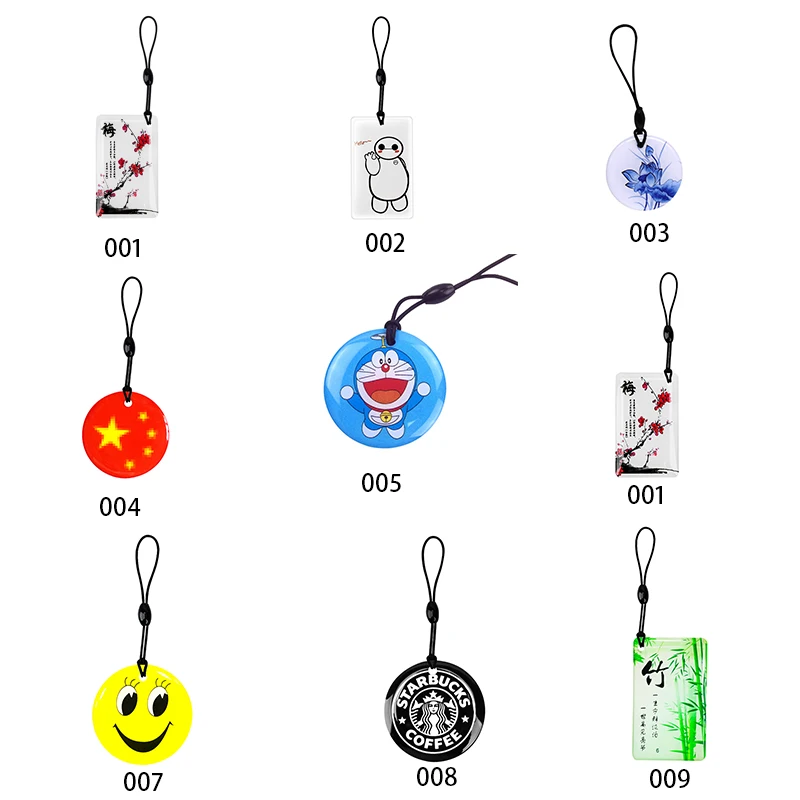 1pcs Rewritable 125KHz RFID Tag EM4305 T5577 RFID Writable Epoxy Hang Proximity RFID Copier Copy RFID Copier Copy 125KHZ Card