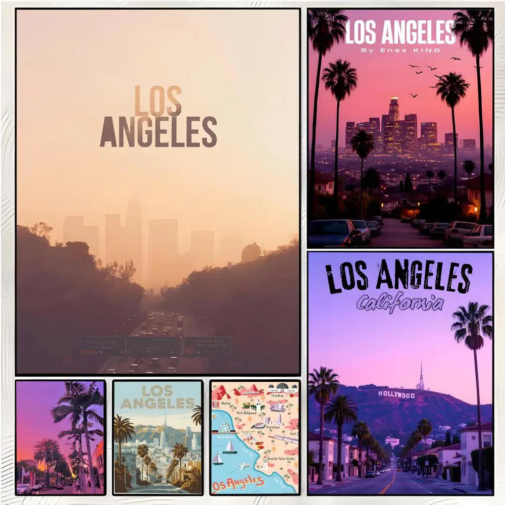 usa city Los Angeles Poster Superior Home Space Pub Indoor Decorative Art & Home Decor