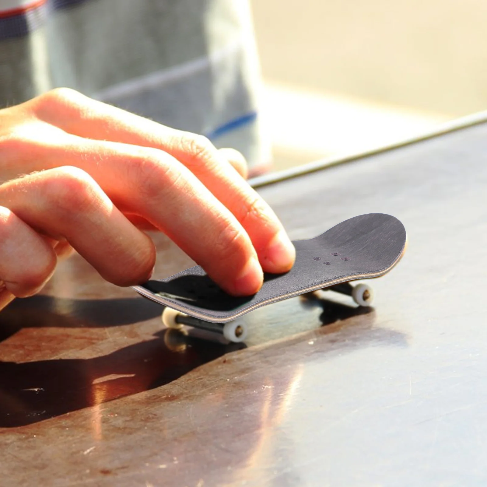 

Fingerboard Replacement Deck Sturdy Wooden Mini Skateboard for Finger Skateboarding Stress Relief DIY Fingerboard Accessories