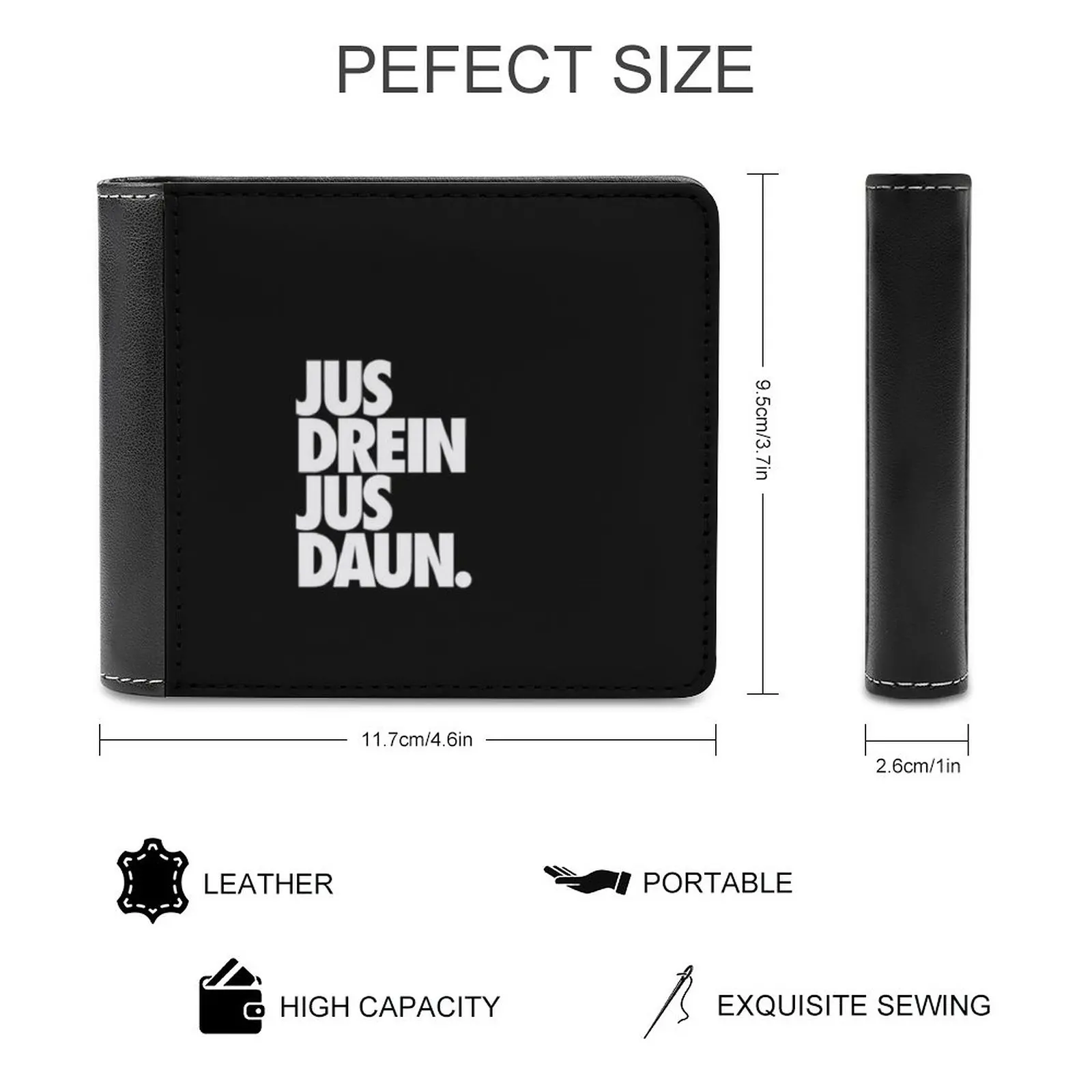 Jus Drein Jus Daun. Business Men Wallets Small Money Purses New Design Dollar Price Top Wallet The 100 Grounders Lexa Cw