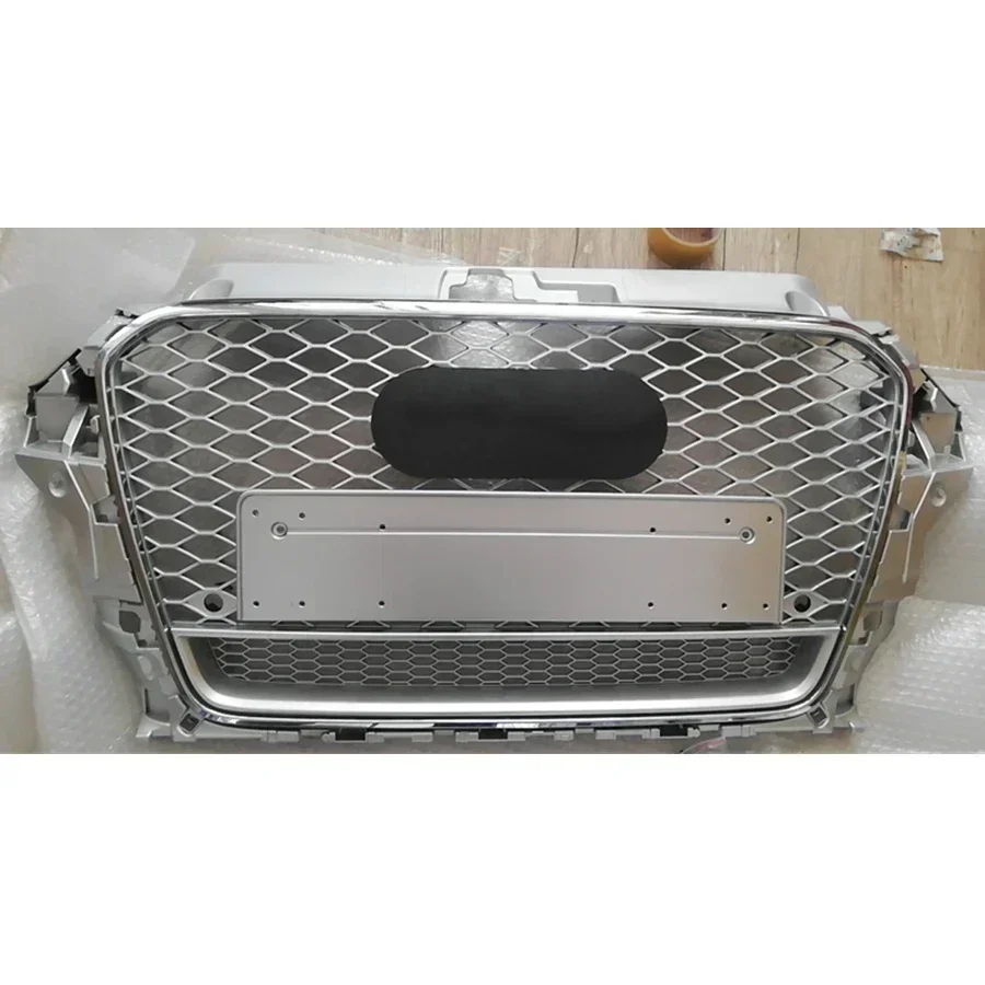 

Customized Packaging Honeycomb Grill Mesh For Audi A3/S3 8V 2014-2016 For RS3 Quattro Style Hex Mesh Front Bumper Hood Grille