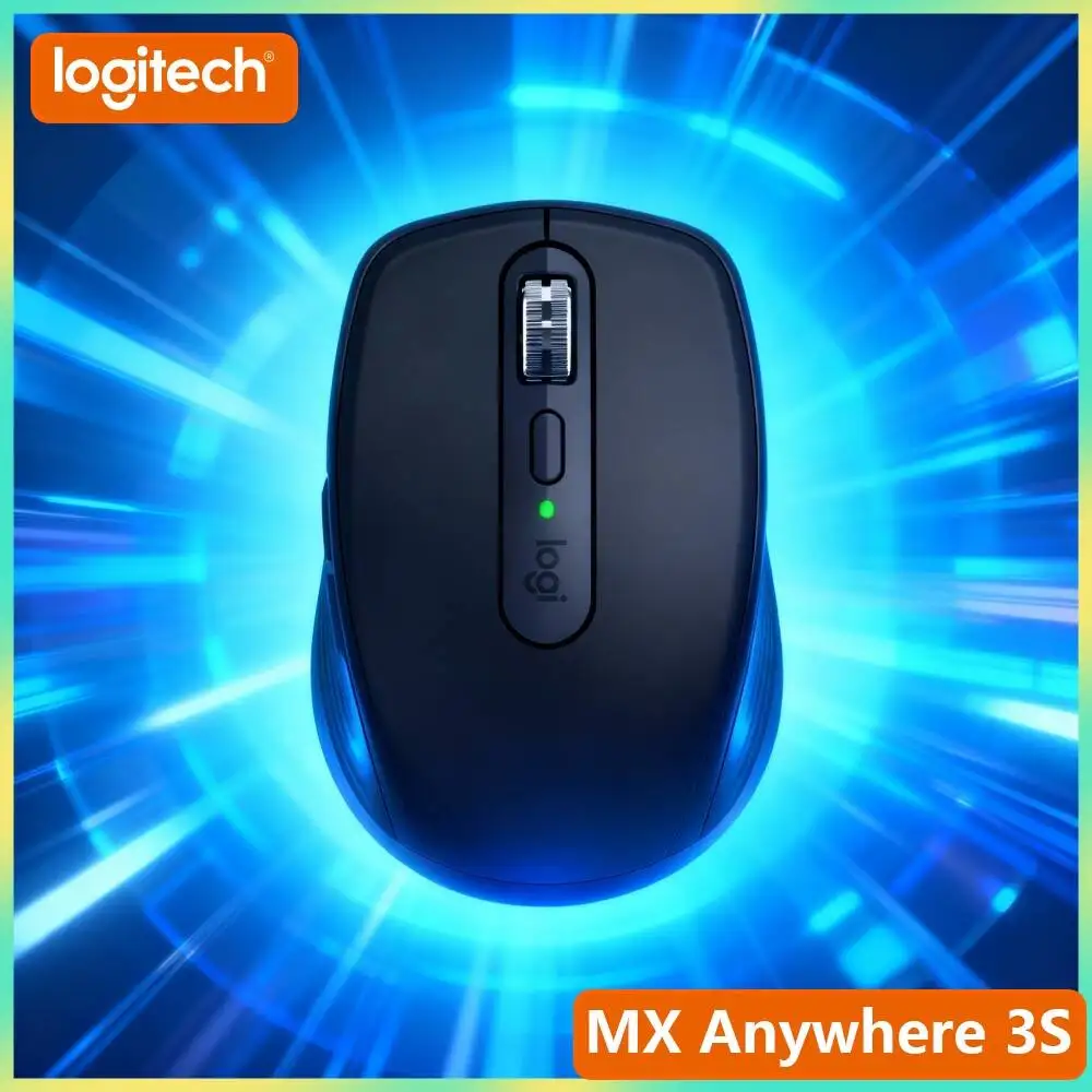 Ergonomic Wireless MX Anywhere 3S - 8K DPI, MagSpeed Wheel, Anti-Slip, Great for Auto Shop & Accessory Matching