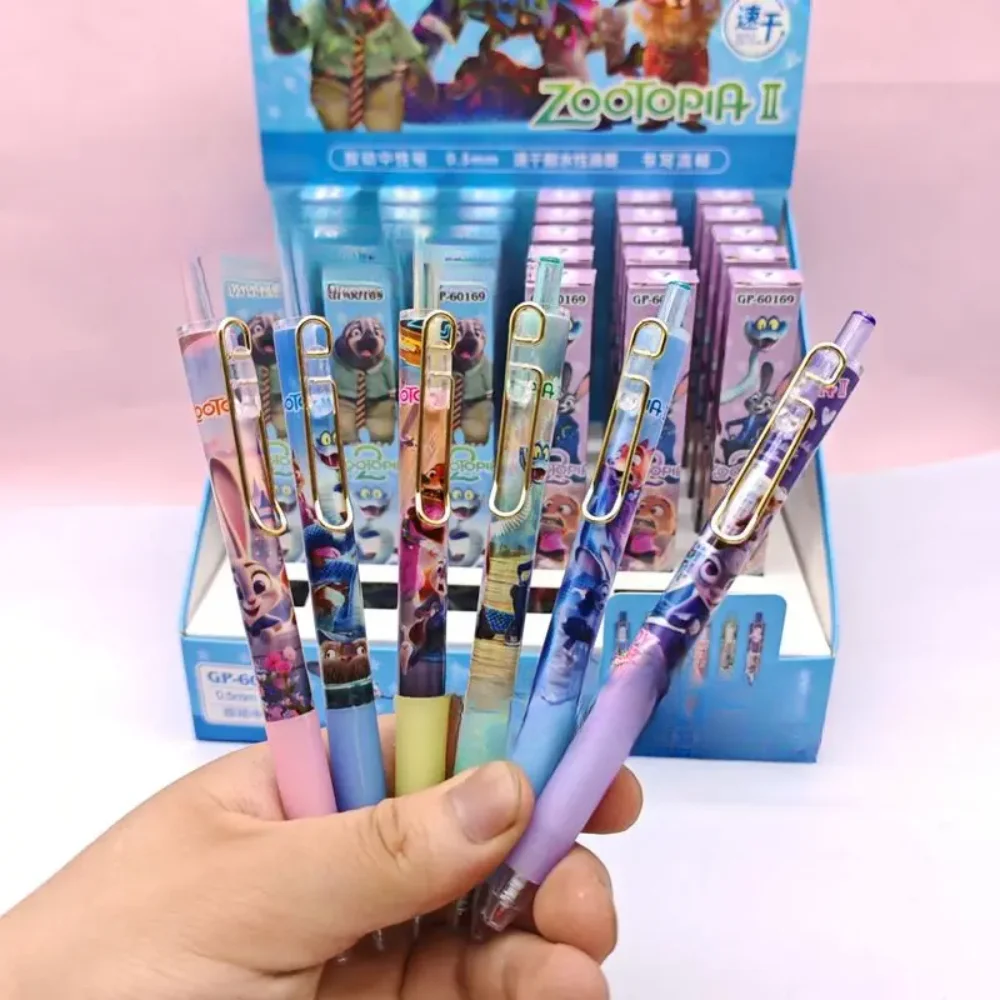 Disney Zootopia2 Cartoon Fox Nick Rabbit Judy Blind Box Surprise Gel Pen Press Student Teacher Writes Smooth For Kids Stationery