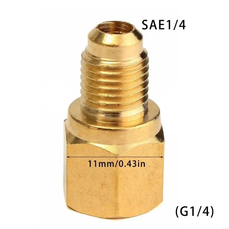Bộ điều chỉnh bộ điều hòa không khí Bộ chuyển đổi bộ điều chỉnh 1/4 SAE Bộ điều chỉnh điều hòa bằng đồng