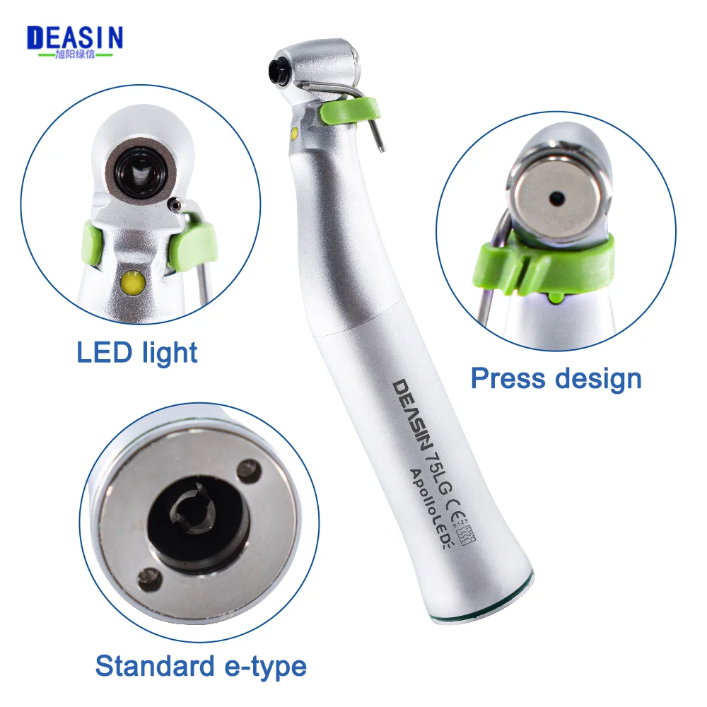 Dental 20:1 Implant Handpiece 75LG Surgical Contra Angle Handpiece E-Type generator LED Hand piece Tools