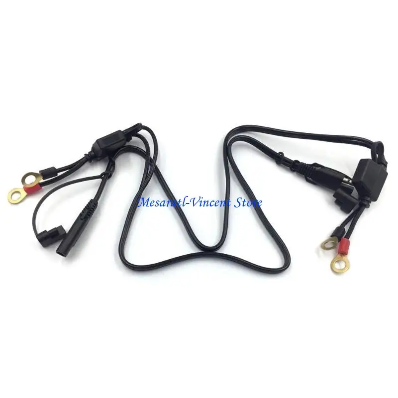 

A70F Snowmobile Motorcycle Battery Terminal Ring Cable Output Connector Harness 12V SAE Adapter Durable Accessories